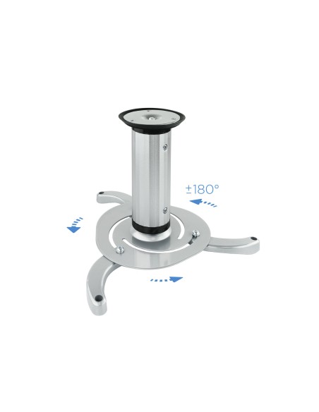 SOPORTE UNIVERSAL DE TECHO GIRATORIO 360º PARA PROYECTOR PLATA